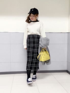 *mi*さん（レディース・153cm）の冬コーディネート