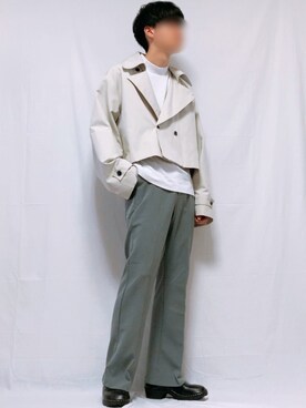 「ショートブルゾン」｜「アイテム（その他）」を使った、なおき。さん（メンズ・180cm）の秋コーディネート