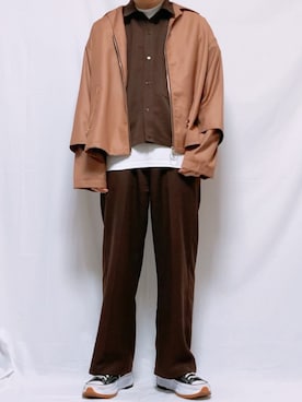 「kutir」｜「アイテム（ブルゾン）」を使った、なおき。さん（メンズ・180cm）の冬コーディネート