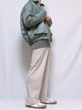 「ペールトーン」｜「アイテム（ブルゾン）」を使った、なおき。さん（メンズ・180cm）の冬コーディネート