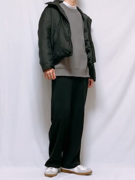 「LIDNM（リドム）のアイテム（ダウンジャケット/コート）」を使った、なおき。さん（メンズ・180cm）の冬コーディネート