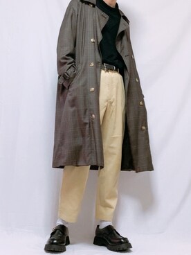 「21ss」｜「アイテム（ジャケット/アウター）」を使った、なおき。さん（メンズ・180cm）の冬コーディネート