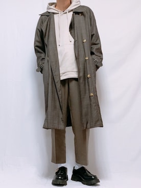 「21ss」｜「アイテム（ジャケット/アウター）」を使った、なおき。さん（メンズ・180cm）の冬コーディネート