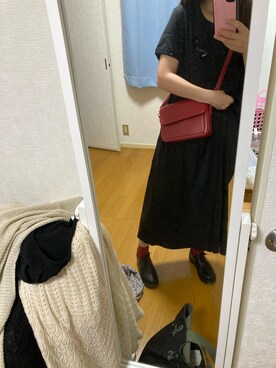 「アイテム（ジャンパースカート、オレンジ系）」を使った、tiitaratabetaiさん（レディース・165cm）の夏コーディネート