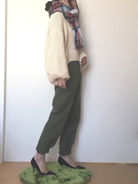 「coca（coca）（コカ）のアイテム（アクセサリー）」を使った、ficoさん（レディース・156cm）の秋コーディネート