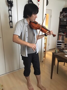 「アイテム（おもちゃ、ブラウン系）」を使った、Masayuki Ishikawaさん（メンズ・168cm）の夏コーディネート