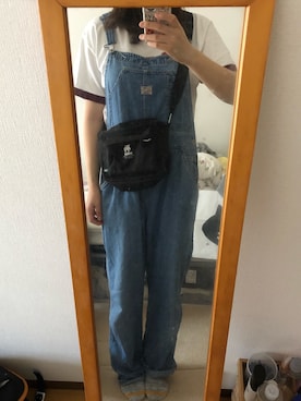 「OLD NAVY（オールドネイビー）のアイテム（オールインワン・サロペット）」を使った、ゆさん（レディース・166cm）の夏コーディネート