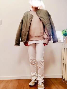「Sheson（シーズン）のアイテム（スウェット）」を使った、chii*さん（レディース・153cm）の冬コーディネート