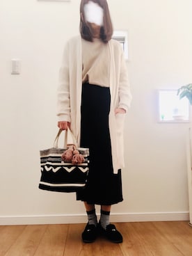「Sheson（シーズン）のアイテム（スウェット）」を使った、chii*さん（レディース・153cm）の冬コーディネート