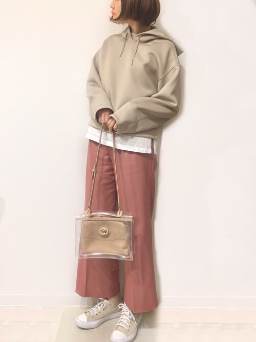 はれ ユニクロのパーカーを使ったコーディネート Wear