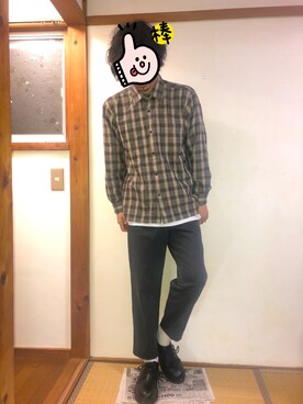 「AAA（トリプルエー）のアイテム」を使った、kbfうっちーさん（メンズ・165cm）の冬コーディネート