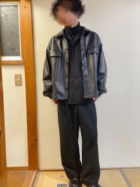 「アイテム（ブルゾン）」を使った、kbfうっちーさん（メンズ・165cm・30代）の冬コーディネート