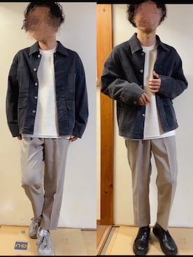 「アイテム（ブルゾン）」を使った、kbfうっちーさん（メンズ・165cm・30代）の冬コーディネート