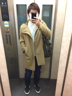 「tk.TAKEO KIKUCHI」｜「アイテム（その他アウター）」を使った、NEOghostsssさん（メンズ・178cm）の冬コーディネート