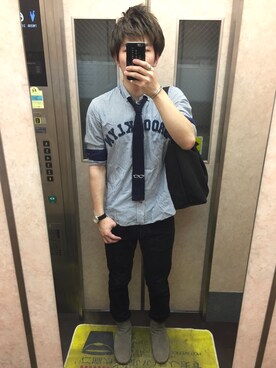 「GLOBAL WORK（グローバルワーク）のアイテム（フォーマルスーツ/小物）」を使った、NEOghostsssさん（メンズ・178cm）の夏コーディネート