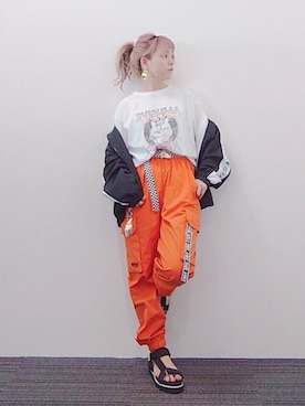 「スポサン」｜「アイテム（その他アウター）」を使った、repipi_armarioさん（レディース・147cm）の夏コーディネート