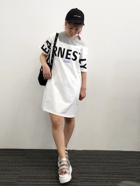 「repipi armario（レピピ アルマリオ）のアイテム」を使った、repipi_armarioさん（レディース・147cm）の夏コーディネート