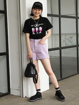 「スポサン×靴下」｜repipi_armarioさん（キッズ・160cm）の春コーディネート