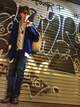 「PORTER（ポーター）のアイテム（アクセサリー）」を使った、Shotaさん（メンズ・177cm）の夏コーディネート