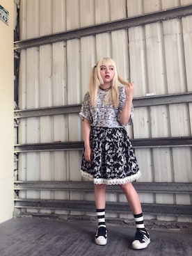 BABY,THE STARS SHINE BRIGHT 黒スカート Babydoll JSK (2022 Laforet exclusive) by Baby, the Stars