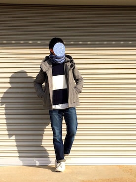 「THE SHOP TK （ザ ショップ ティーケー ）のアイテム（ダウンジャケット/コート）」を使った、KYOHEIさん（メンズ・168cm）の冬コーディネート