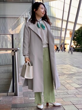 「green label relaxing（グリーンレーベルリラクシング）のアイテム（その他アウター）」を使った、ando_yさん（レディース・157cm）の春コーディネート