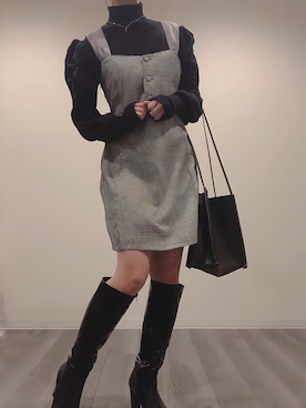 「おんなのこコーデ」｜「アイテム（ブーツ）」を使った、T E Ｎ.さん（レディース・159cm）の春コーディネート