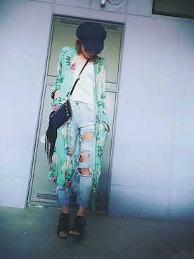 「ロングガウン」｜「アイテム（その他）」を使った、chiiikさん（レディース・166cm）の秋コーディネート