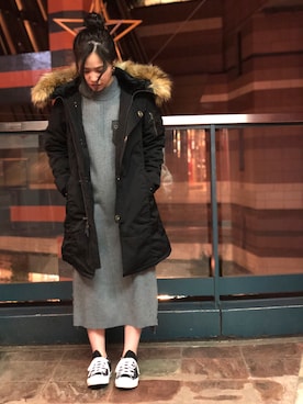 akaneさん（レディース・160cm）の冬コーディネート