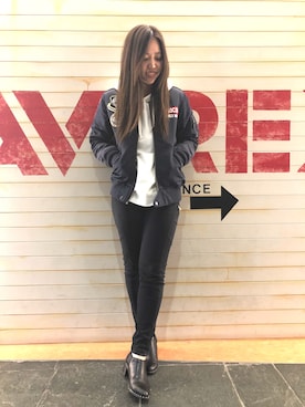 「L-2」｜akaneさん（レディース・160cm）の冬コーディネート