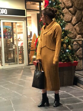 akaneさん（レディース・160cm）の冬コーディネート