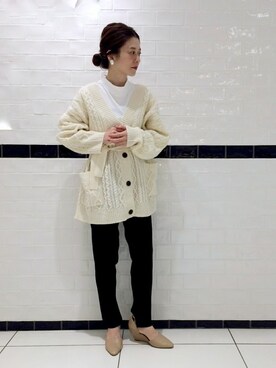 「A part by（アパートバイ）のアイテム（レッグウェア）」を使った、nakaさん（レディース・155cm）の秋コーディネート