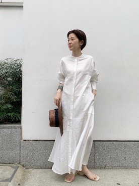 「アパートバイローリーズ」｜「アイテム（帽子）」を使った、nakaさん（レディース・155cm）の夏コーディネート