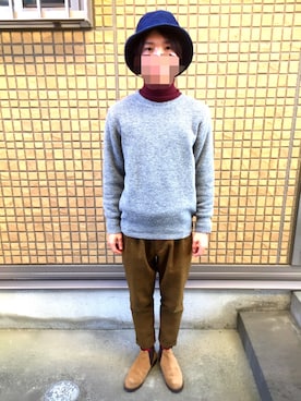 「Reene（リーネ）のアイテム」を使った、KANTAさん（メンズ・166cm）の冬コーディネート