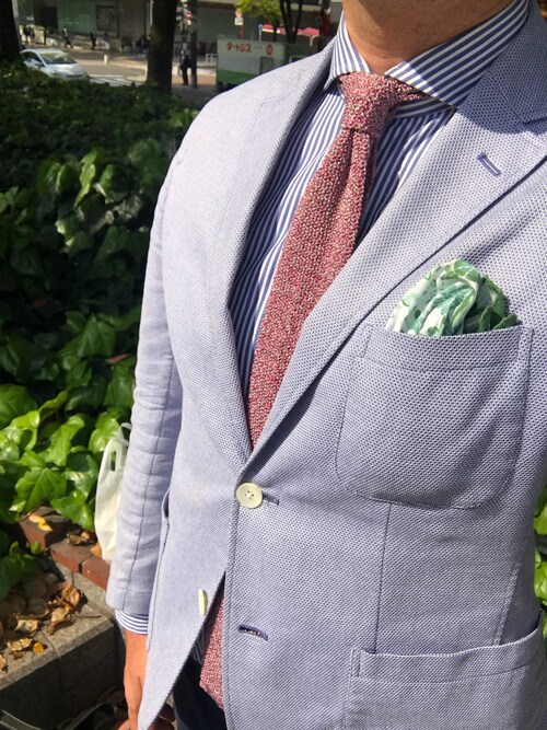 Yasuo Morita 鎌倉シャツのネクタイを使ったコーディネート Wear