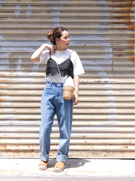 「UR SELECT（ユーアールセレクト）のアイテム」を使った、kosujiさん（レディース・154cm）の春コーディネート