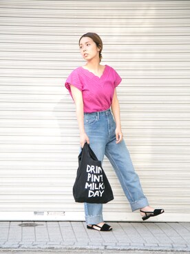 「UR SELECT（ユーアールセレクト）のアイテム」を使った、kosujiさん（レディース・154cm）の夏コーディネート