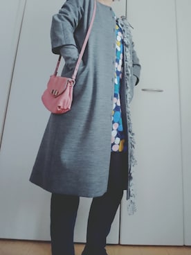 「ミナペルホネン」｜「アイテム（ジャケット/アウター）」を使った、birdさん（レディース・157cm）の冬コーディネート