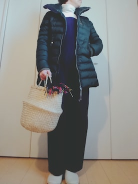 「G-STAR RAW（ジースターロゥ）のアイテム（ダウンジャケット/コート）」を使った、birdさん（レディース・157cm）の冬コーディネート