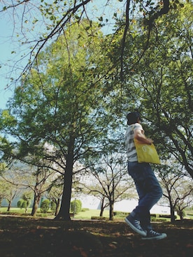 「G-STAR RAW（ジースターロゥ）のアイテム（帽子）」を使った、birdさん（レディース・157cm）の夏コーディネート