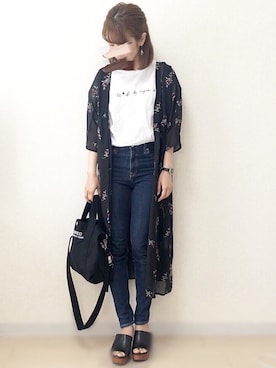 「SENSE OF PLACE by URBAN RESEARCH（センスオブプレイスバイアーバンリサーチ）のアイテム（その他アウター）」を使った、ｎａｎａ♡さん（レディース・153cm）の春コーディネート