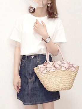 「アイテム（ピアス（両耳用））」を使った、ｎａｎａ♡さん（レディース・153cm・20代）の夏コーディネート