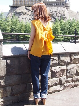 「FREE'S MART（フリーズマート）のアイテム（トップス）」を使った、ｎａｎａ♡さん（レディース・153cm）の夏コーディネート