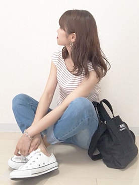 「アイテム（ピアス（両耳用））」を使った、ｎａｎａ♡さん（レディース・153cm・20代）の夏コーディネート