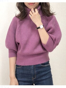 「ROYAL PARTY（ロイヤルパーティー）のキャンディーニット（ニット/セーター）」を使った、ｎａｎａ♡さん（レディース・153cm）の秋コーディネート