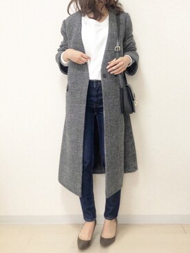 「SENSE OF PLACE by URBAN RESEARCH（センスオブプレイスバイアーバンリサーチ）のアイテム（その他アウター）」を使った、ｎａｎａ♡さん（レディース・153cm）の秋コーディネート