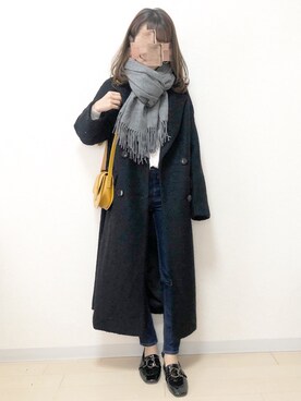 「MURUA（ムルーア）のアイテム（その他アウター）」を使った、ｎａｎａ♡さん（レディース・153cm）の冬コーディネート
