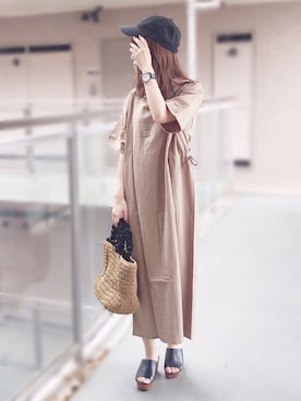 「3rdspring」｜「アイテム（ワンピース/ドレス）」を使った、ｎａｎａ♡さん（レディース・153cm）の夏コーディネート