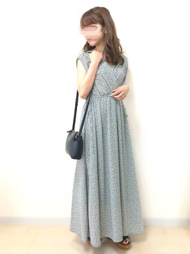 「archives（アルシーヴ）のアイテム（ワンピース/ドレス）」を使った、ｎａｎａ♡さん（レディース・153cm）の夏コーディネート
