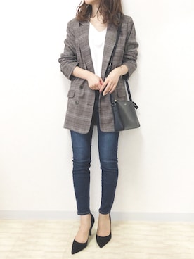 「ESPERANZA（エスペランサ）のアイテム（シューズ）」を使った、ｎａｎａ♡さん（レディース・153cm）の秋コーディネート